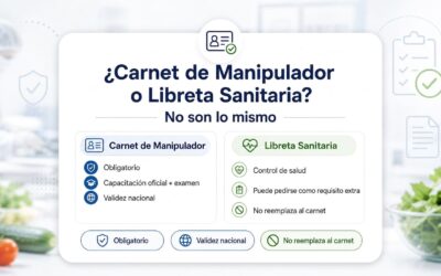 ¿Carnet o Libreta Sanitaria? Diferencias y validez legal