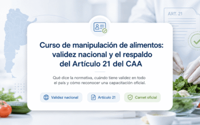Carnet de Manipulador: ¿es válido en todo el país?